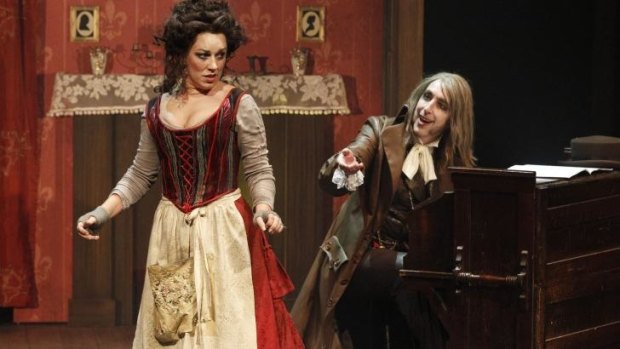 Antoinette Halloran and Kanen Breen in Victorian Opera's <i>Sweeney Todd</i>.