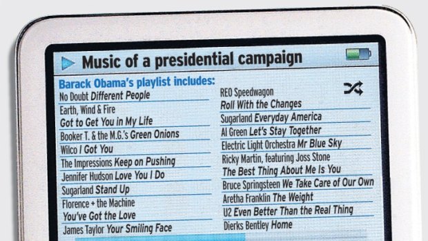 Tunes that US voters will be hearing a lot of.