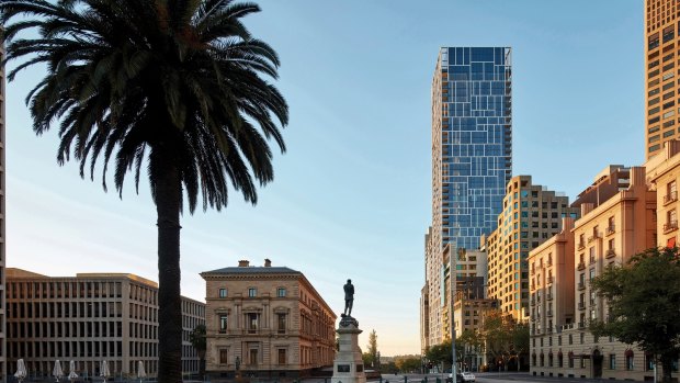 35 Spring Street in Melbourne, a residential tower developed by Cbus Property.