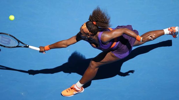 Fast track &#8230; tournament favourite Serena Williams out-muscled Japan's Ayumi Morita 6-1, 6-3 in just 66 minutes.