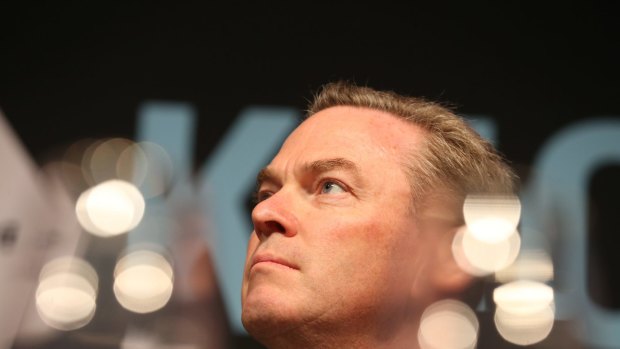 Christopher Pyne has struggled to say whether the government would reform the political donations system.