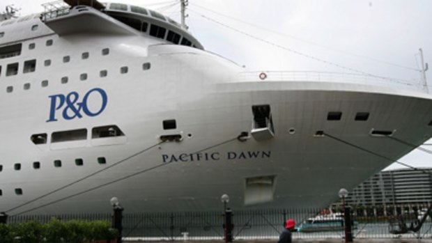 P&O cruise ship the Pacific Dawn.