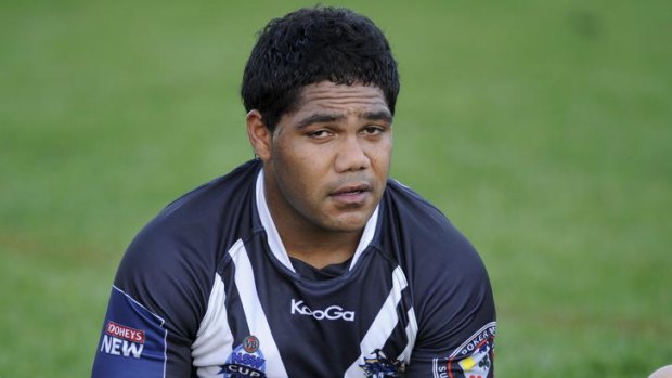 Pie man  ... Chris Sandow after playing for Wentworthville Magpies on Saturday.