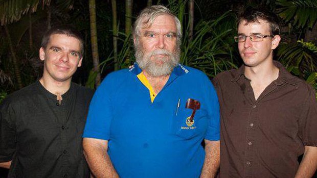 Karl Berry on the left with his dad Ian in the middle and brother Martin on the right.