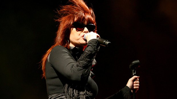 Modern feminist: Chrissy Amphlett performing.