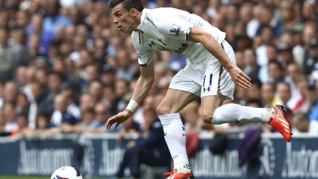 Waiting in the wings: Gareth Bale of Tottenham is set to sign a record deal with Real Madrid.