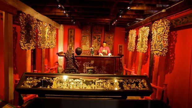 Sanctuary: This Chinese Joss House in the McCrossin's Mill Museum in Uralla originally came from the Rocky River goldfields, Uralla.