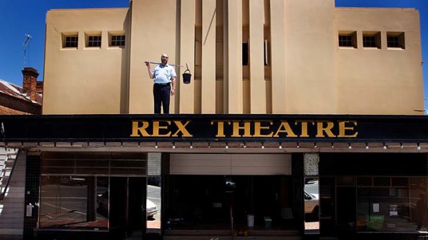 A long intermission: Charlton's landmark Rex Theatre is poised to open its doors to the public again after being almost destroyed in last year's floods.