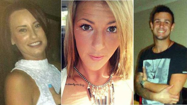 Killed: from left, Casey Valetic, Melissa Parry and Brad Dickson.
