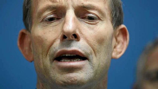 Tony Abbott: A leader with laboured speech skills.