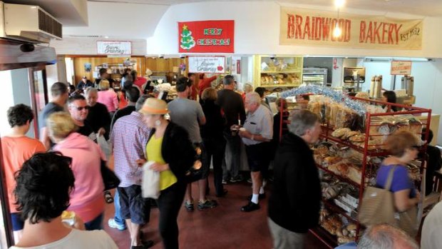 Employees at Braidwood Bakery had a frantic day as holidaymakers made the trek to the south coast on Boxing Day.