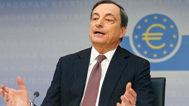 On the back foot: ECB president Mario Draghi.