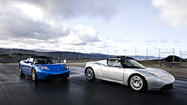 The Telsa Roadster is a highway capable electric vehicle.