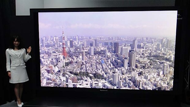 The 145-inch Panasonic Plasma Panel.