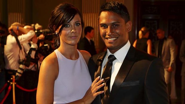 Top Dog ... Ben Barba with partner Ainslie Currie.