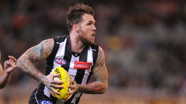 Loyal: Dane Swan has farewelled several mates this year but wants to spend the rest of his career at Collingwood.