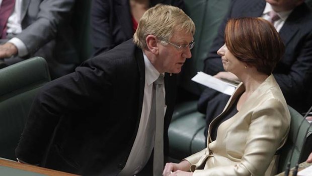 Resources Minister Martin Ferguson and Prime Minister Julia Gillard.