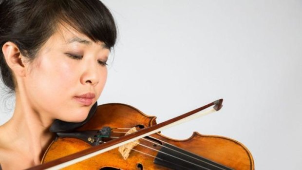 Rebecca Chan with Joseph Guarneri violin.