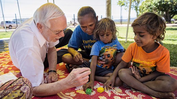 Joseph Sparling brings his Abecedarian approach to working with indigenous children  at Gunbalanya in the Northern Territory.