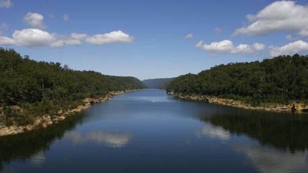 Now at 72 per cent. ... Warragamba  Dam in a file picture.