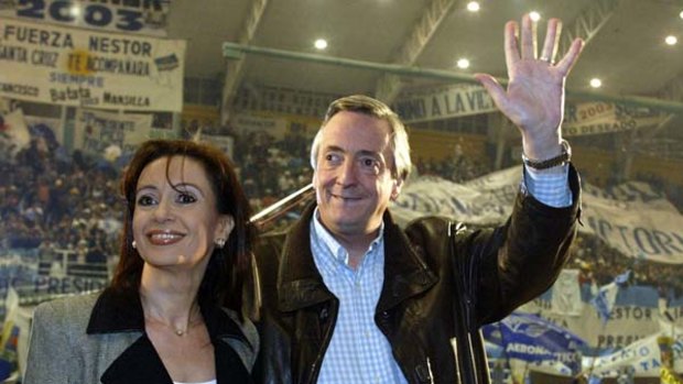 Nestor Kirchner and Cristina Fernandez de Kirchner