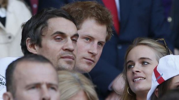 Prince Harry and Cressida Bonas at the Six Nations international rugby union match in March.