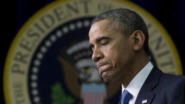 Annus horribilis: Barack Obama has lost much of his re-election momentum. 