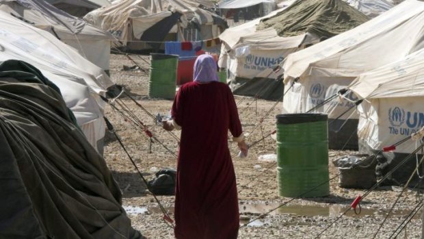 A UN internal refugee camp in Erbil, Kurdish Iraq.