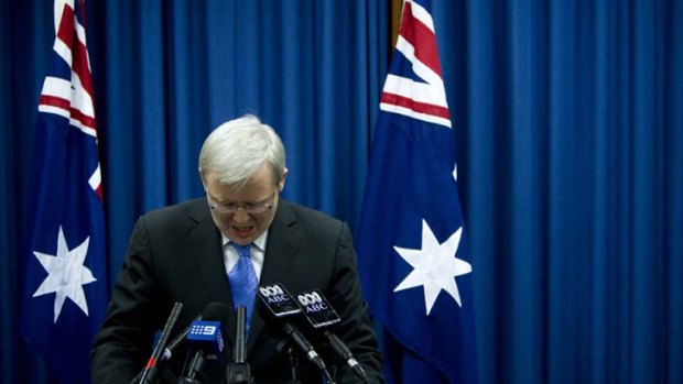 Warned ... Kevin Rudd allegedly told nuclear power would be needed.