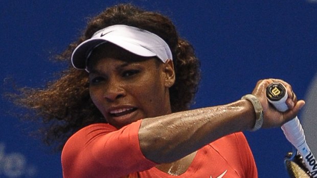 US tennis star Serena Williams arrived in Brisbane today.