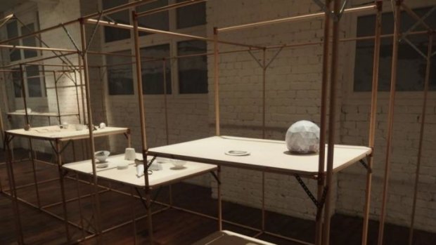 Kirsten Haydon's exhibition <i>Ice Storeroom</i> at Craft Victoria.