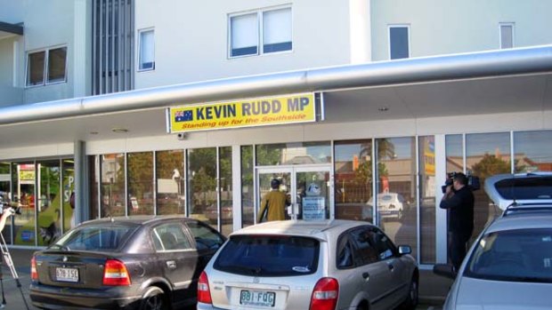 Kevin Rudd's office in Morningside, Brisbane.