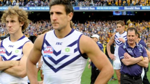 In 2013, Ross Lyon was there again, this time with Fremantle which finished behind Hawthorn.