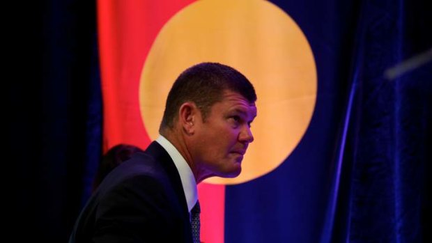 James Packer at the launch of his jobs initiative on Monday.
