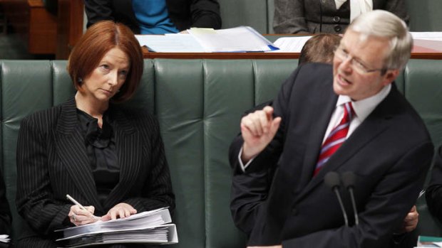Julia Gillard has been adjudged a slightly better PM than Kevin Rudd.