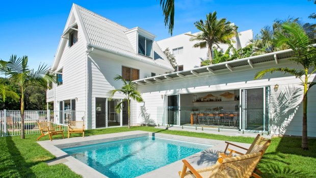 The Stayz awards gold medal winner, the five-bedroom, four-bathroom Barra Luxe House at Point Arkwright on Queensland's Sunshine Coast.