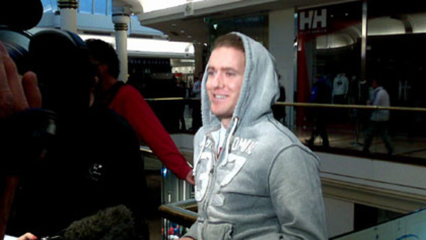 Andrew Taylor was first in line for an iPad at Chadstone's Apple Store.