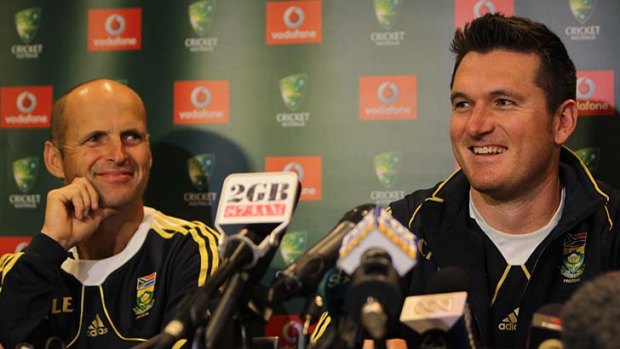 Problems &#8230; South African coach Gary Kirsten, left, and captain Graeme Smith.