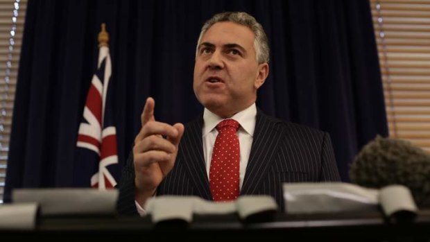 Shadow treasurer Joe Hockey at Parliament House on Tuesday.