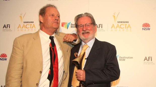 Legends &#8230; director Bruce Beresford, left, and Don McAlpine, who won the Raymond Longford Award for his outstanding career.