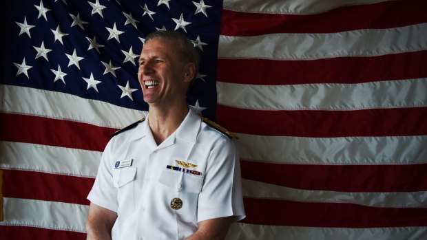 Testing the waters: Vice Admiral Joseph Aucoin.
