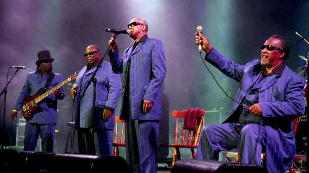 The Blind Boys of Alabama performing at the East Coast Blues & Roots Music Festival in 2009.