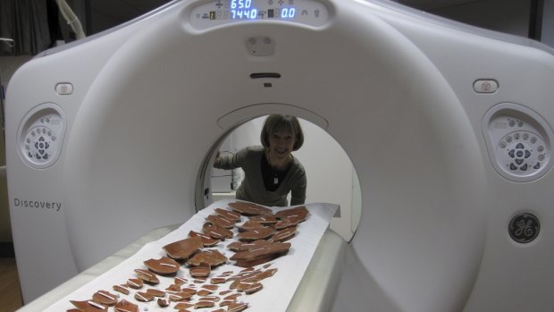High tech: Dr Jaye McKenzie-Clark loves the dual energy CT scanner.