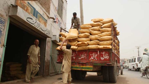 These bags of fertiliser are part of the bombs the Taliban are using to attack Australian trooops in Afghanistan.
