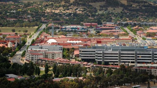 Residents wants the Department of Families, Housing, Community Services and Indigenous Affairs to stay in the Tuggeranong town centre, pictured.