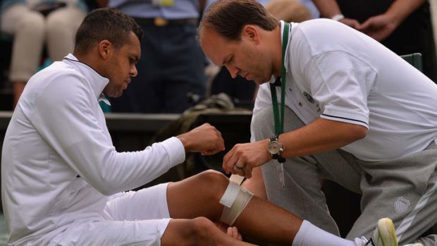 Jo-Wilfried Tsonga: struggled with injury.