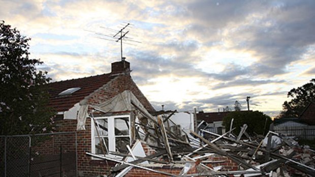 The Barak Road site in Port Melbourne after the home was illegally demolished last year.