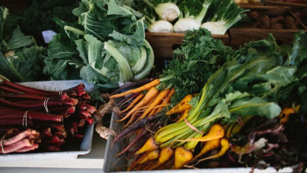 Fresh produce from the garden at The Loch, Berrima.