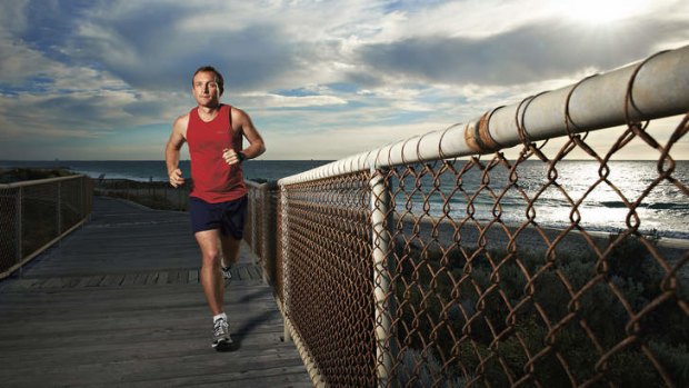 Rock around the block …ultra-distance runner Grahak Cunningham training in Western Australia.