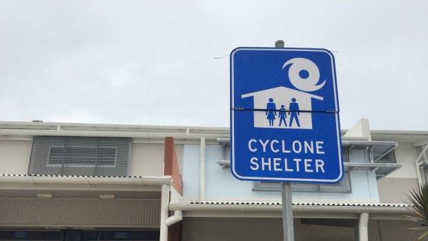 Only a trickle of people had made their way to the Bowen evacuation centre by late Monday afternoon as Cyclone Debbie approached.